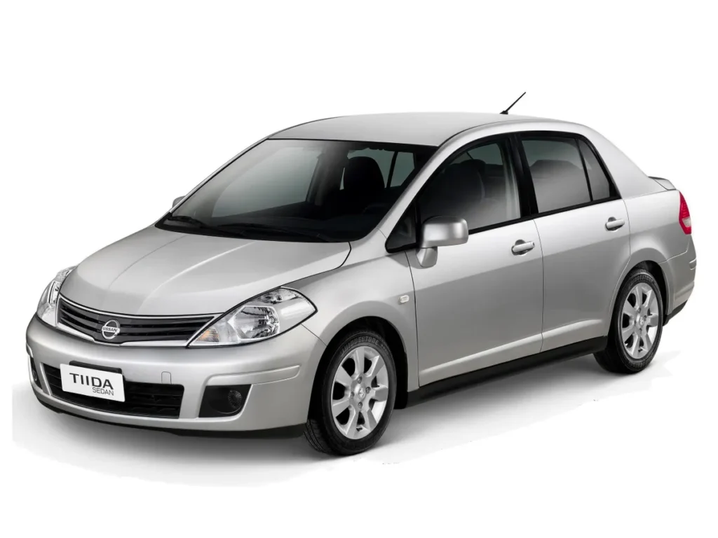 Reliable Nissan Tiida sedan – spacious and comfortable choice for car rentals in Bridgetown, Barbados